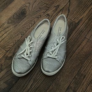 Josef Seibel Silver Metallic Sneakers (39)